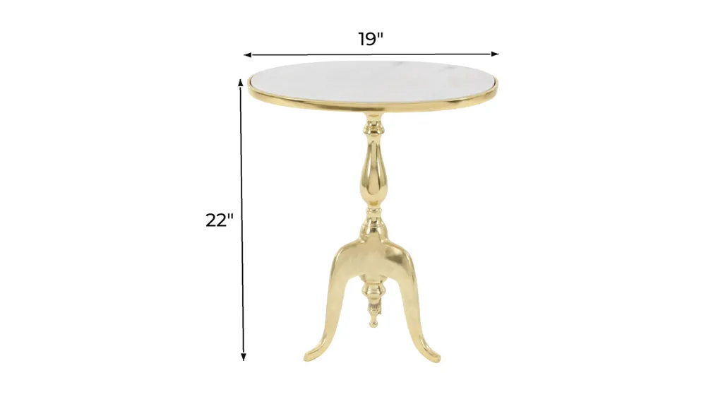Ivy Collection Tripod Accent Table Dimensions