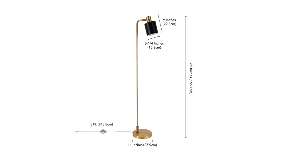 Yadon Floor Lamp Dimensions