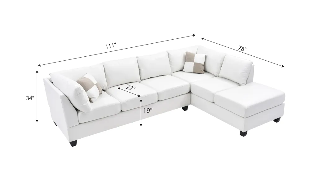 Malone 2-pc. Reversible Sectional Sofa | Raymour & Flanigan