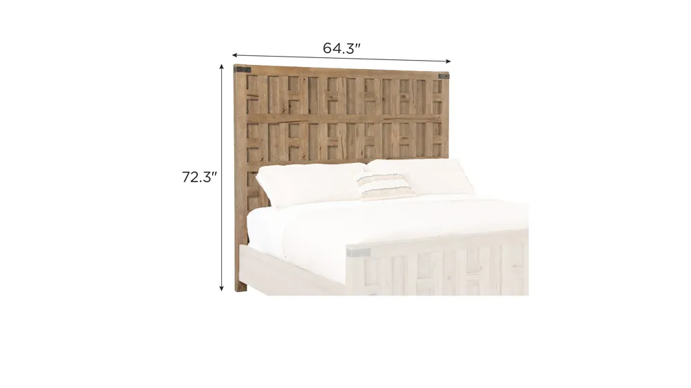 Vineyard Row Panel Headboard Dimensions