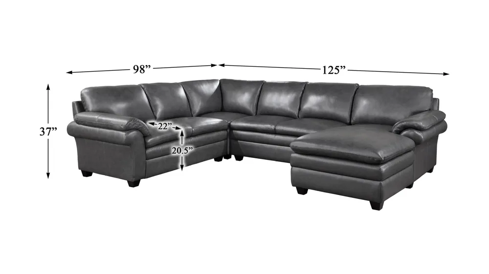 Sarasota 4-pc. Sectional Dimensions