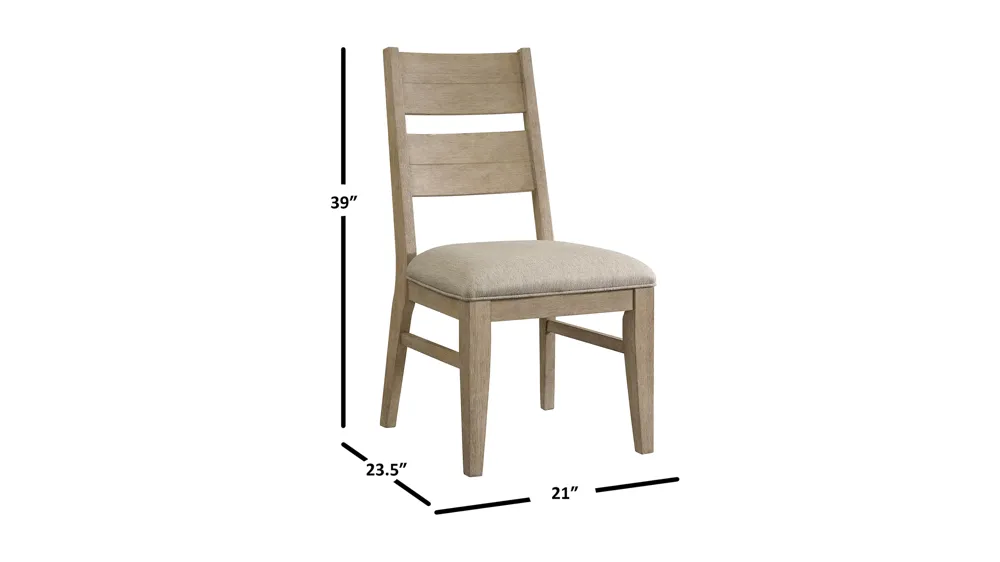 Nash Side Chair- Set of 2 Dimensions
