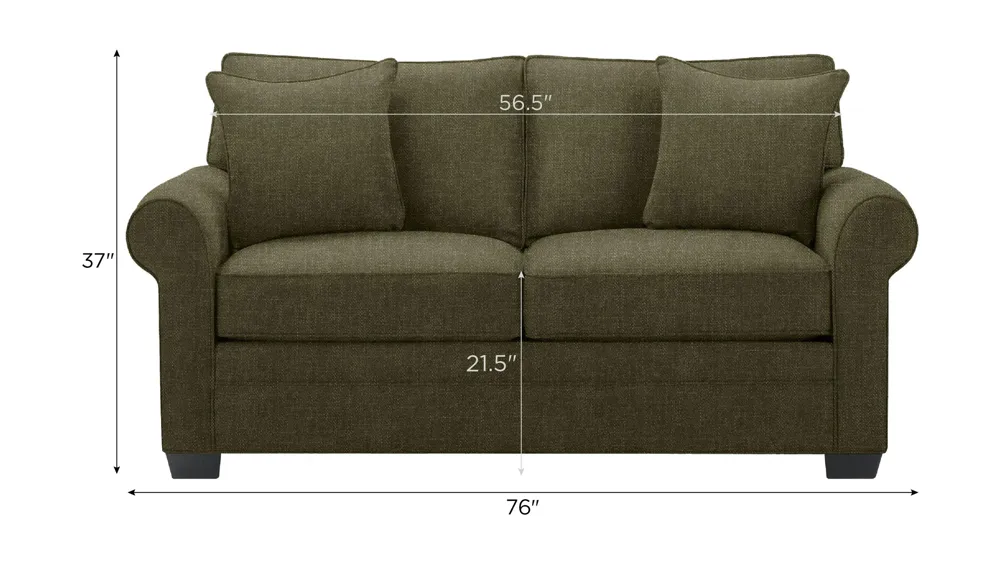 Wellsley Loveseat Dimensions