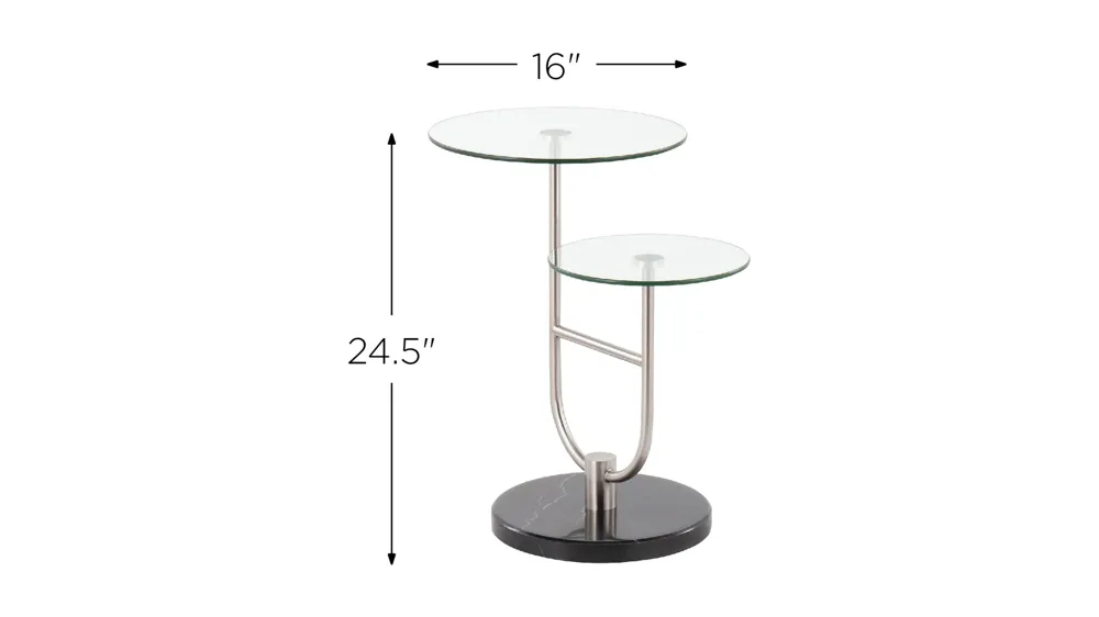 Trombone End Table Dimensions