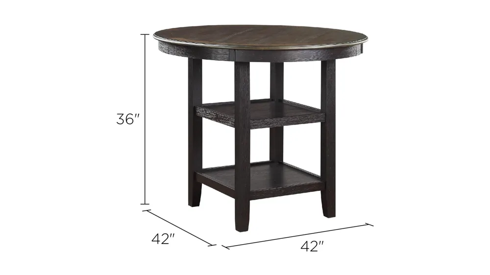 Arlana Counter-Height Dining Table Dimensions