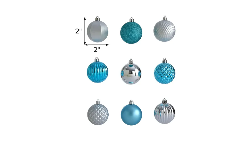 Shatterproof Christmas Tree Ornaments: Set of 101 Dimensions