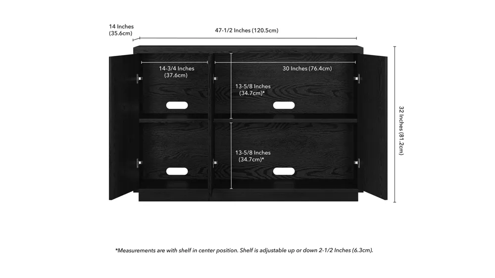 Alston Buffet Table Dimensions