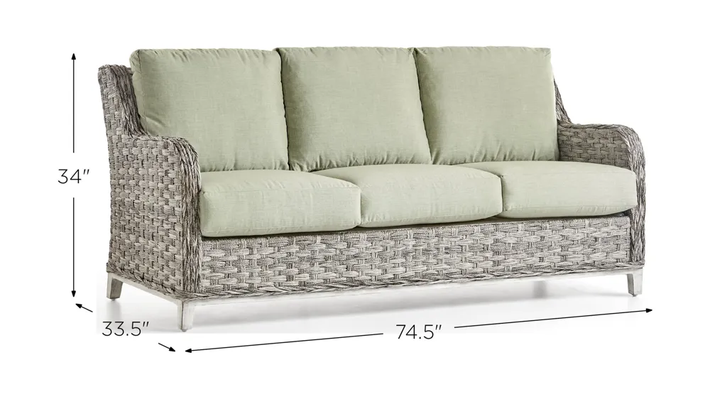 Grand Isle Sgr Outdoor Sofa Dimensions