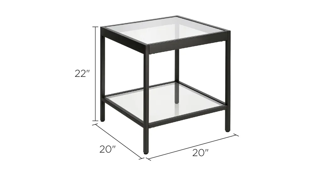 Alexis Square Side Table Dimensions