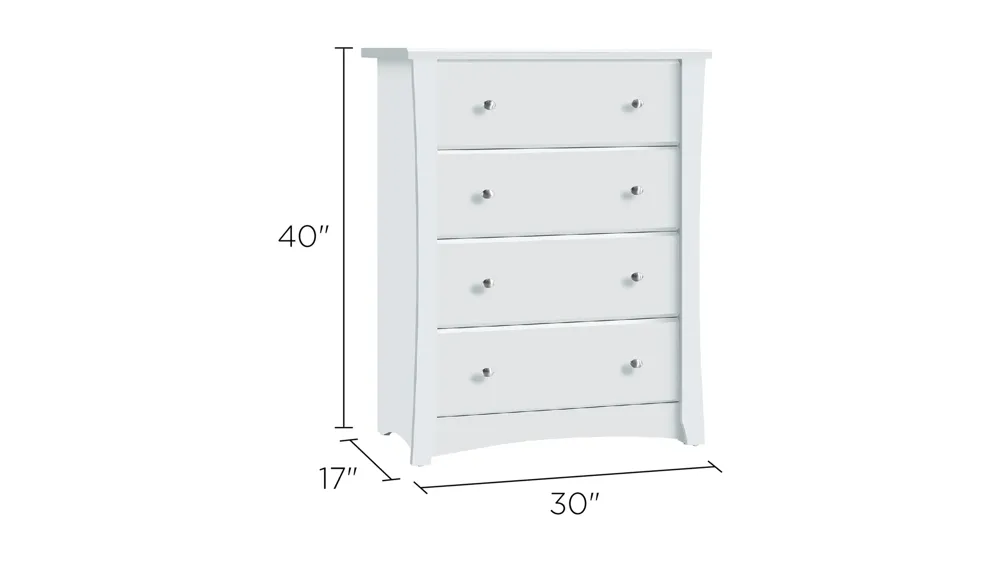 Crest 4 Drawer Chest Dimensions