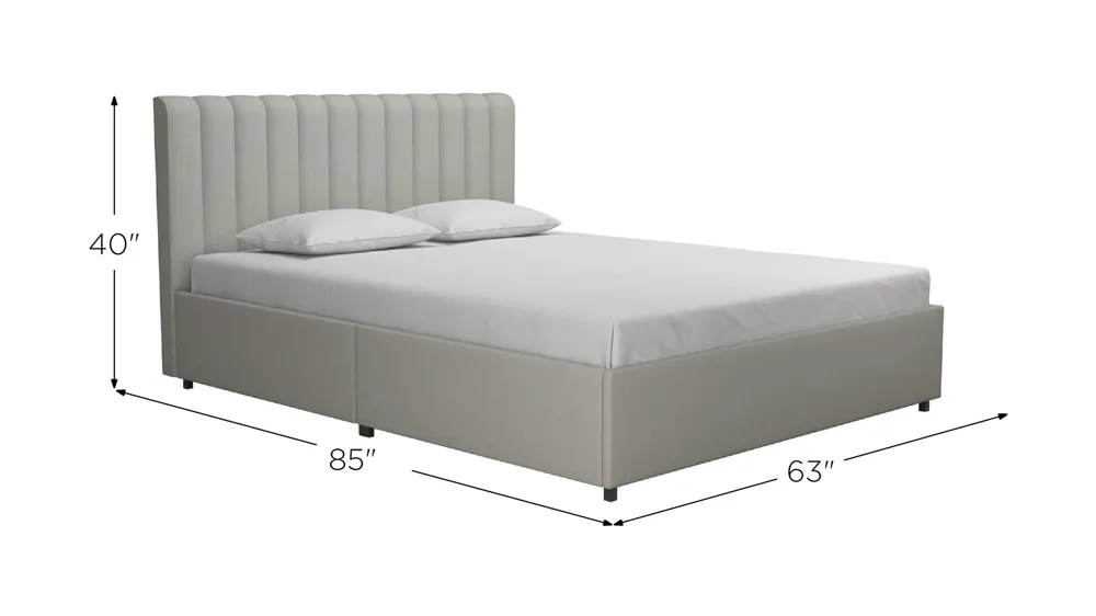 Brittany Upholstered Bed Queen Dimensions