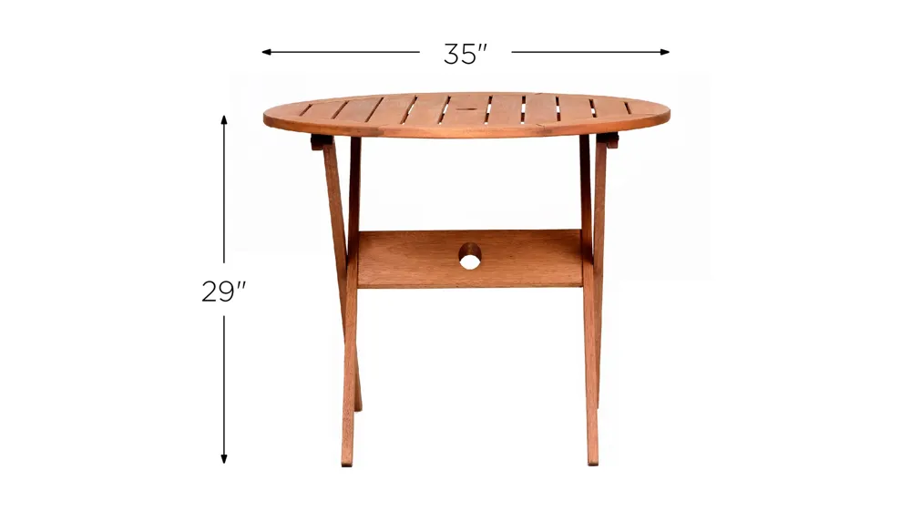 Amazonia Outdoor Dining Table Dimensions
