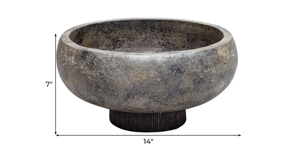 Brixton Aged Black Bowl Dimensions