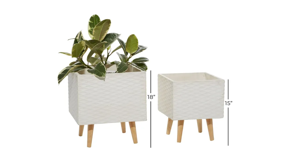 Ivy Collection Hatsune Planter Set of 2 Dimensions
