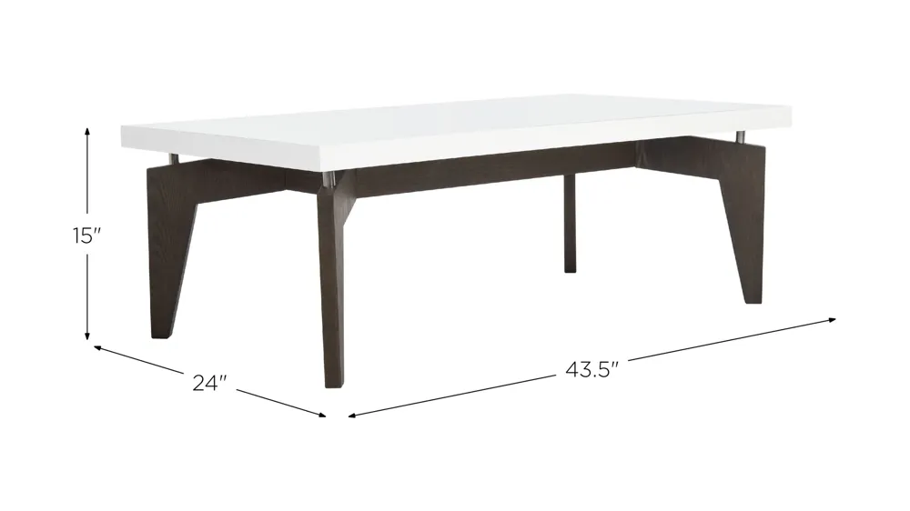 Mycha Floating Top Coffee Table Dimensions
