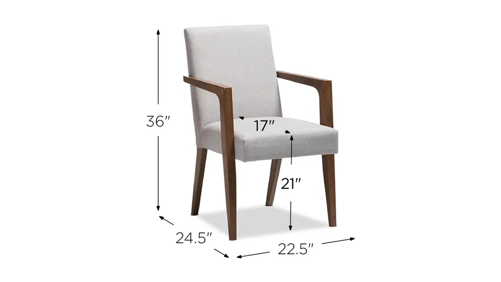 Andrea Armchair - Set of 2 Dimensions