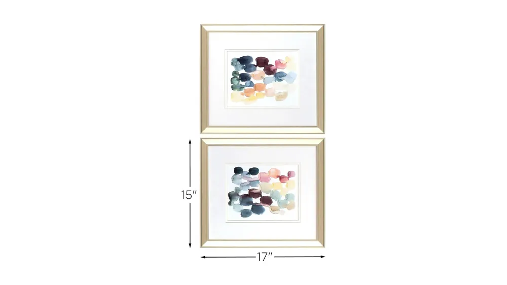 Desert Stones Wall Art S/2 Dimensions