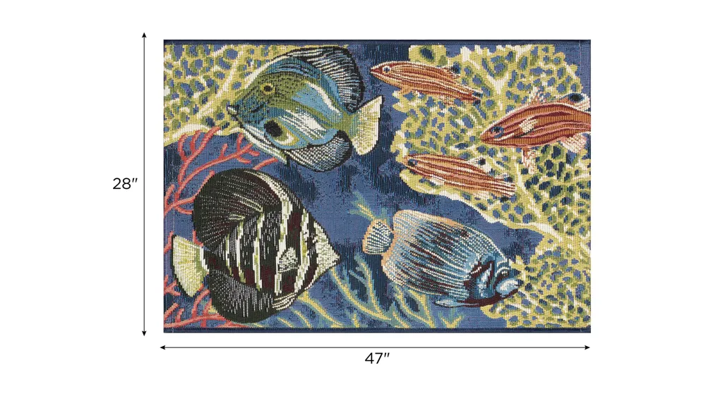 Esencia Fish Indoor/Outdoor Mat Dimensions
