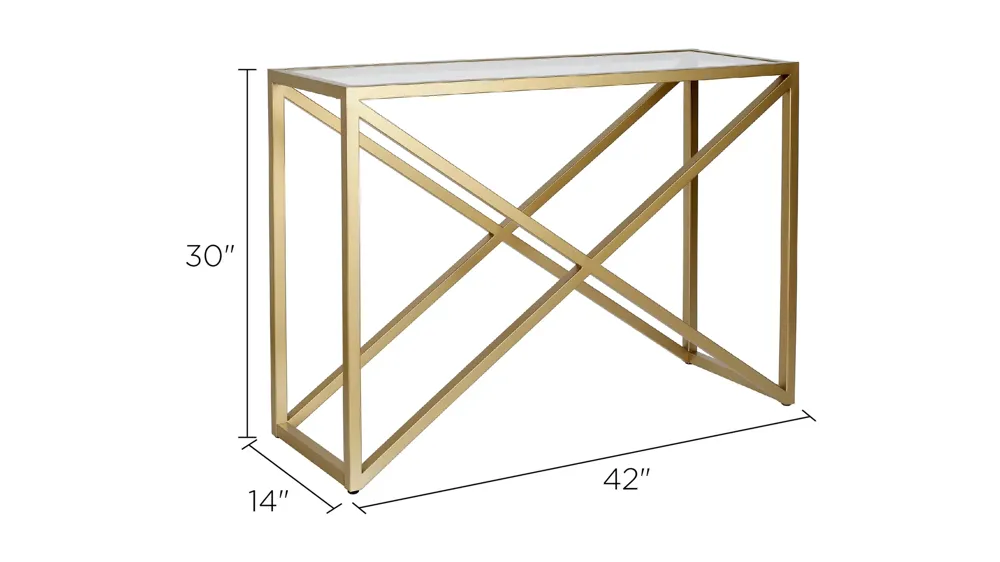 Calix Rectangular Console Table Dimensions