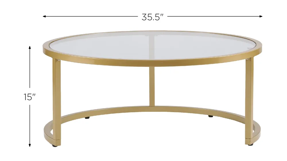 Harrison 2-pc. Nesting Cocktail Table Set Dimensions