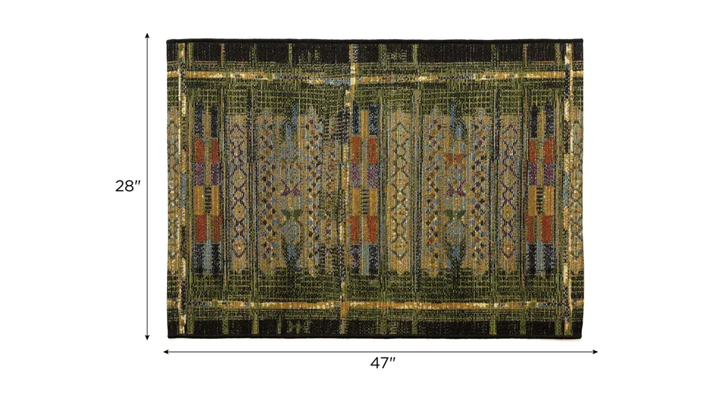Esencia Tribal Stripe Indoor/Outdoor Mat Dimensions