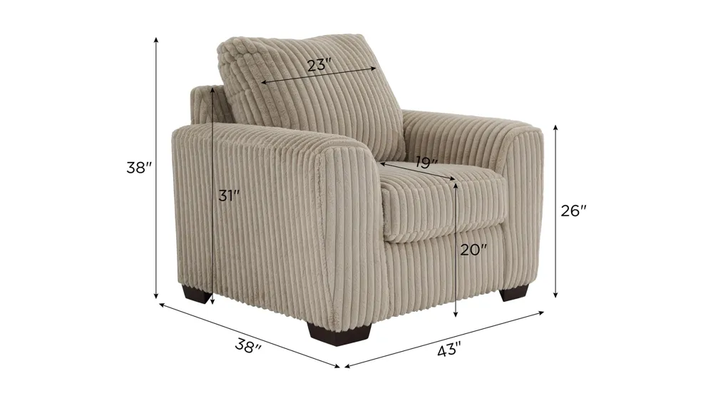 Damien Accent Chair Dimensions