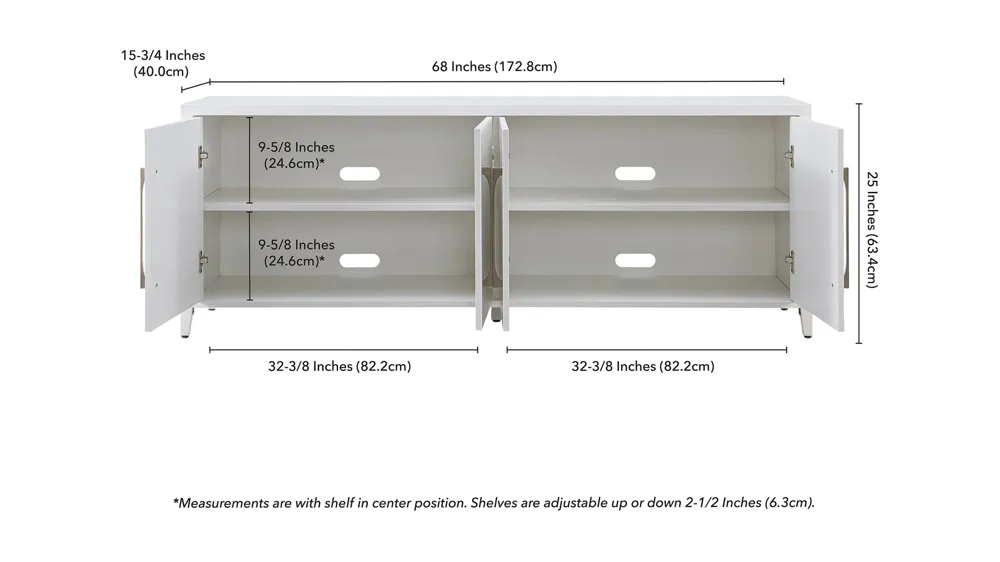Jasper TV Stand Dimensions