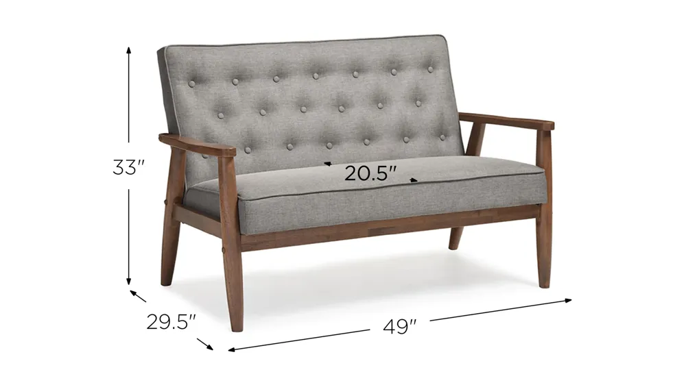 Sorrento Loveseat Dimensions