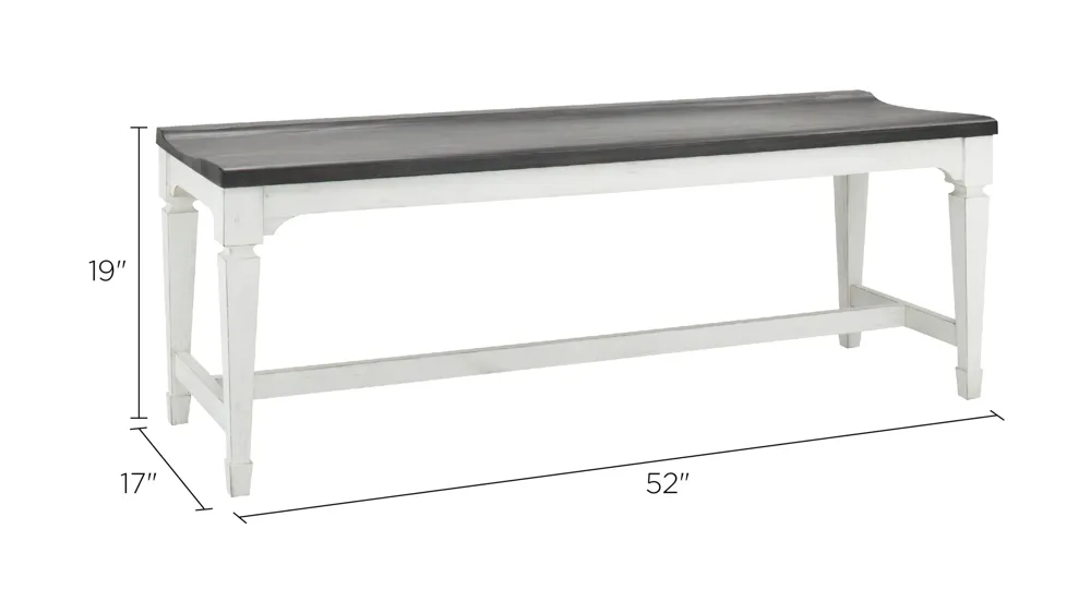 Shelby Dining Bench Dimensions