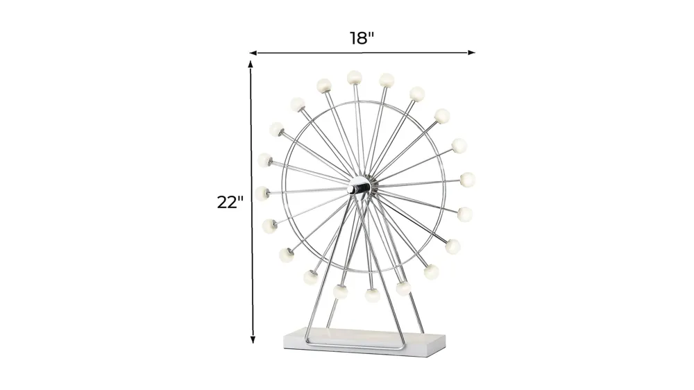 Coney Large LED Ferris Wheel Lamp Dimensions