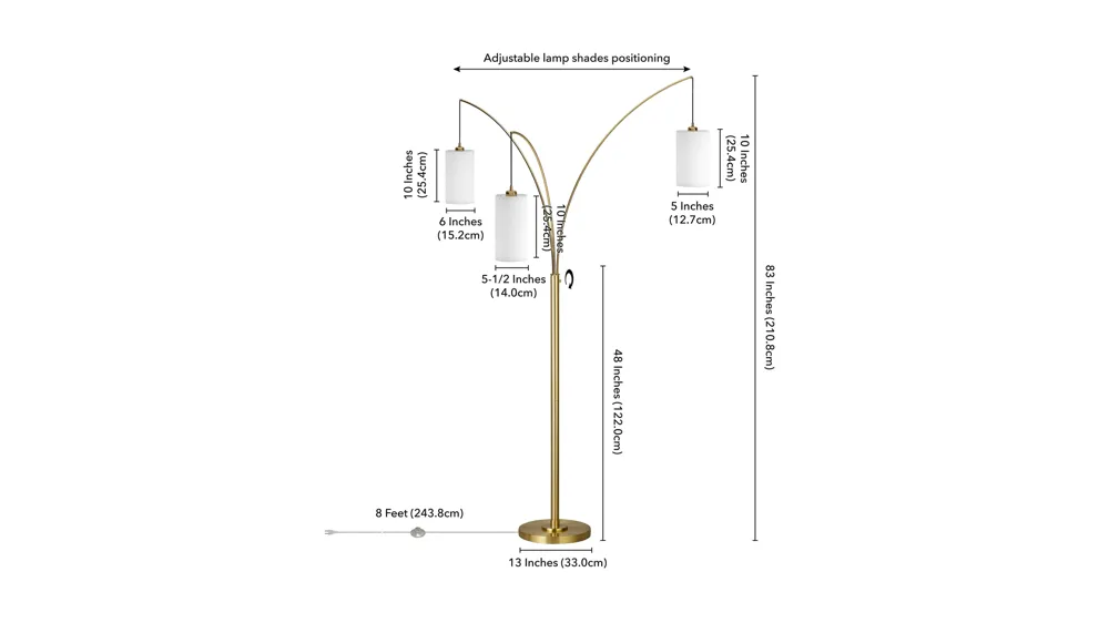Sinead Floor Lamp Dimensions