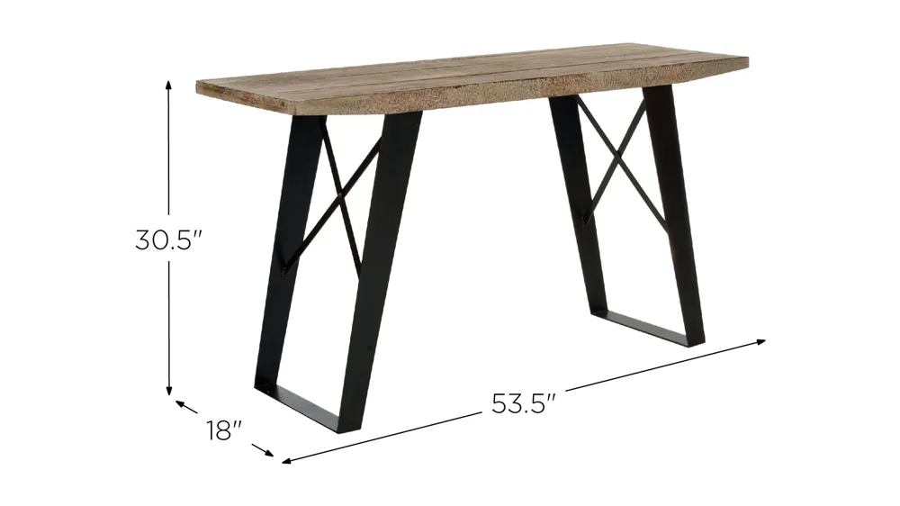 Carolina Console Table Dimensions