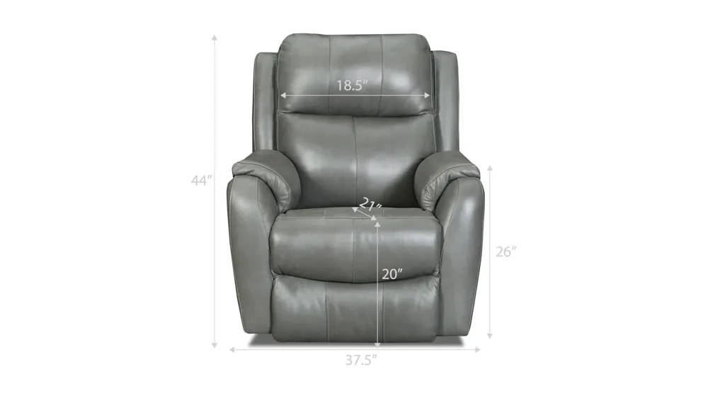 Stevens Leather Recliner Dimensions