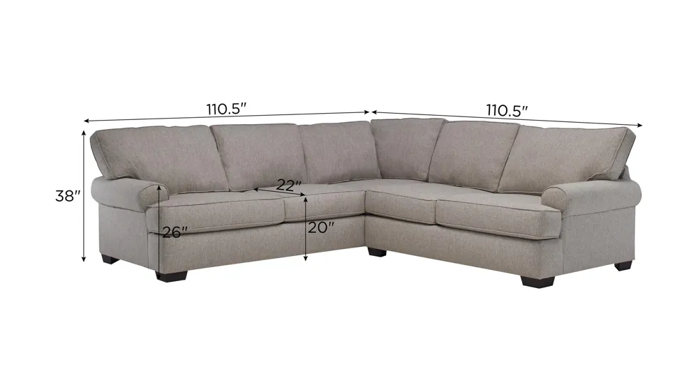 Suzanne 3-pc. Sectional | Raymour & Flanigan