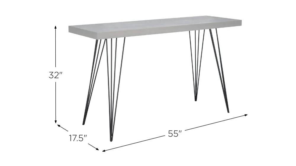 Athena Console Table Dimensions