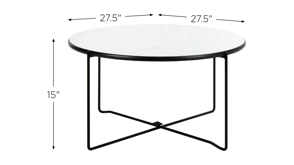 Astrid Round Coffee Table Dimensions