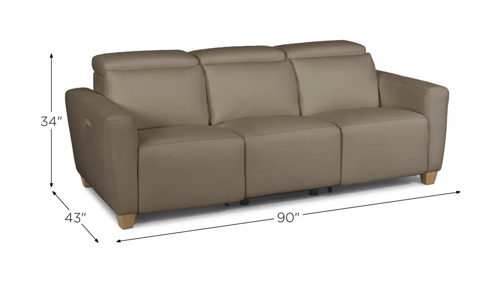 Astra 3-pc. Sofa Dimensions