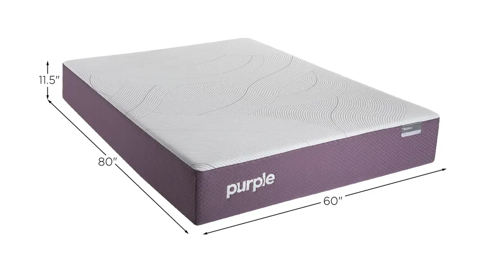 Purple Restore Firm Dimensions