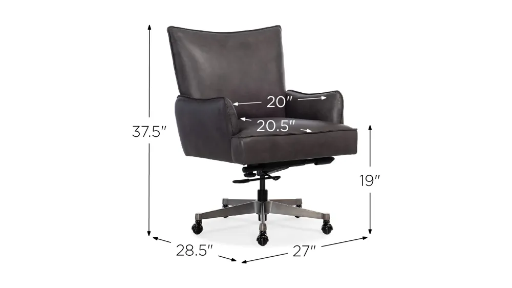 Quinn Executive Swivel Tilt Chair Dimensions