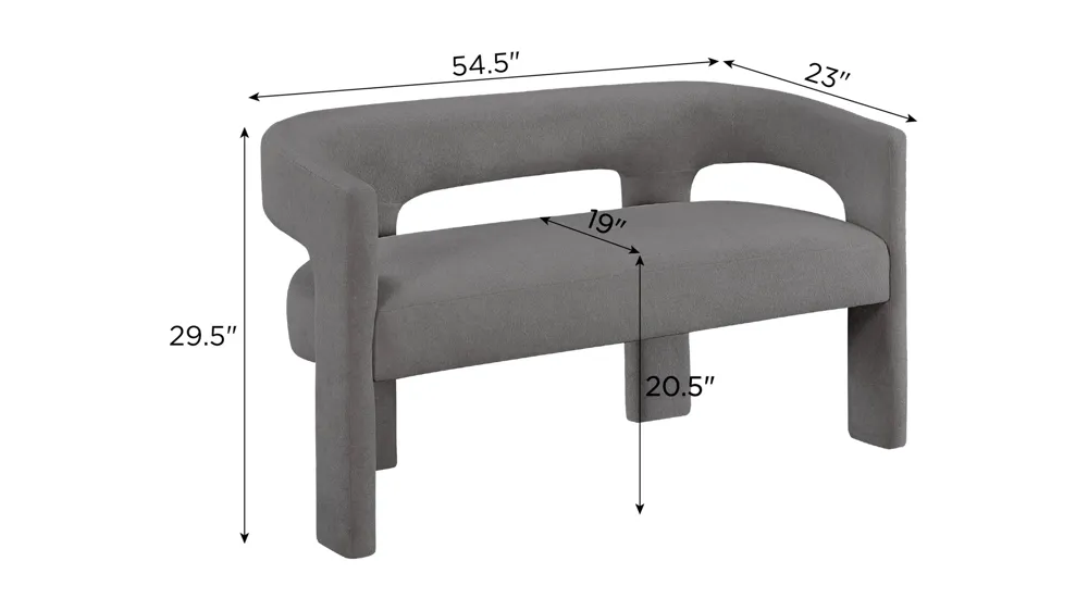 Charlotte Upholstered Bench Dimensions