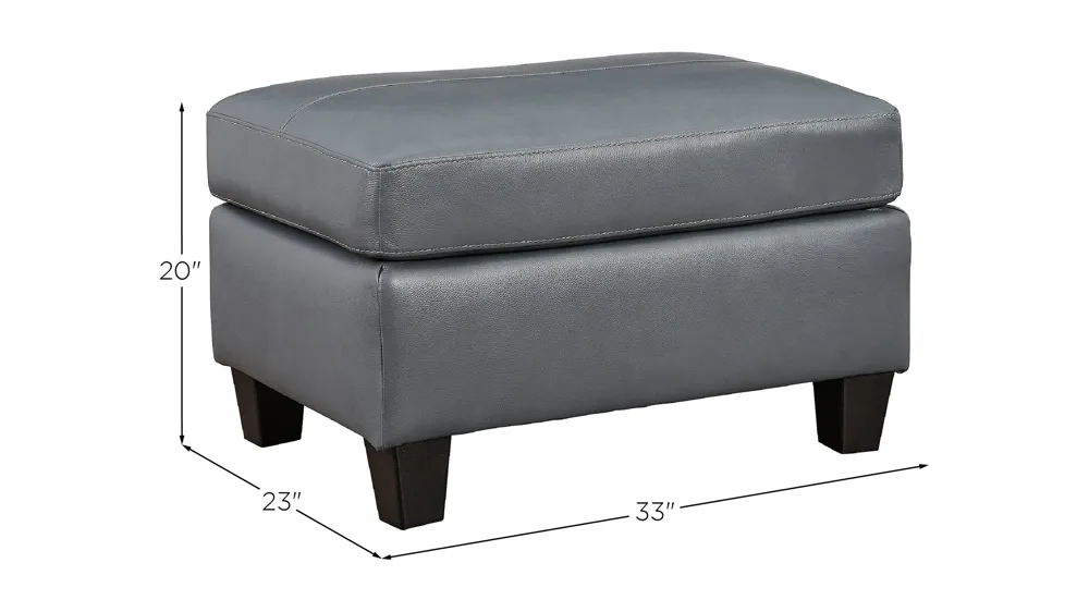 Grant Leather Ottoman Dimensions