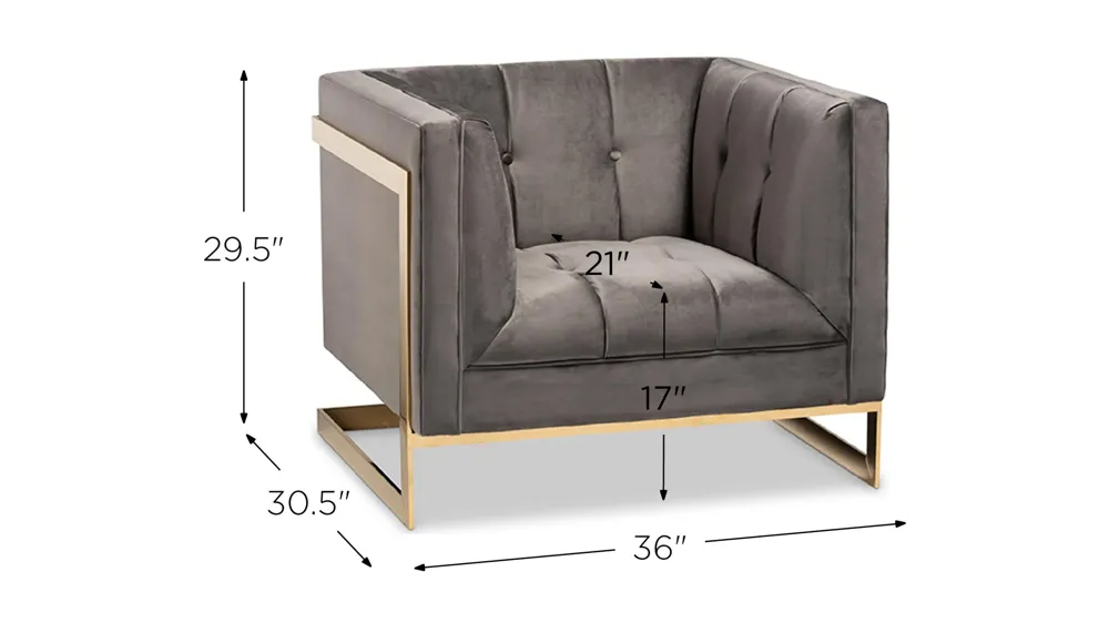 Ambra Armchair Dimensions