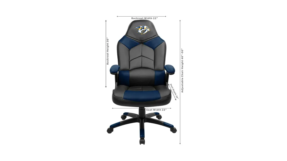 NHL Faux Leather Oversized Gaming Chair Dimensions