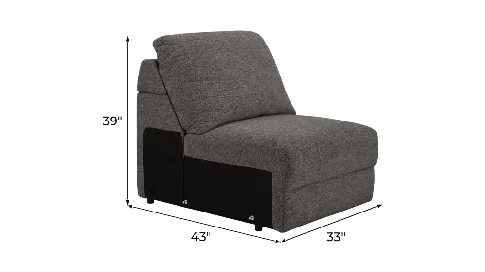 Duncan Armless Chair Dimensions