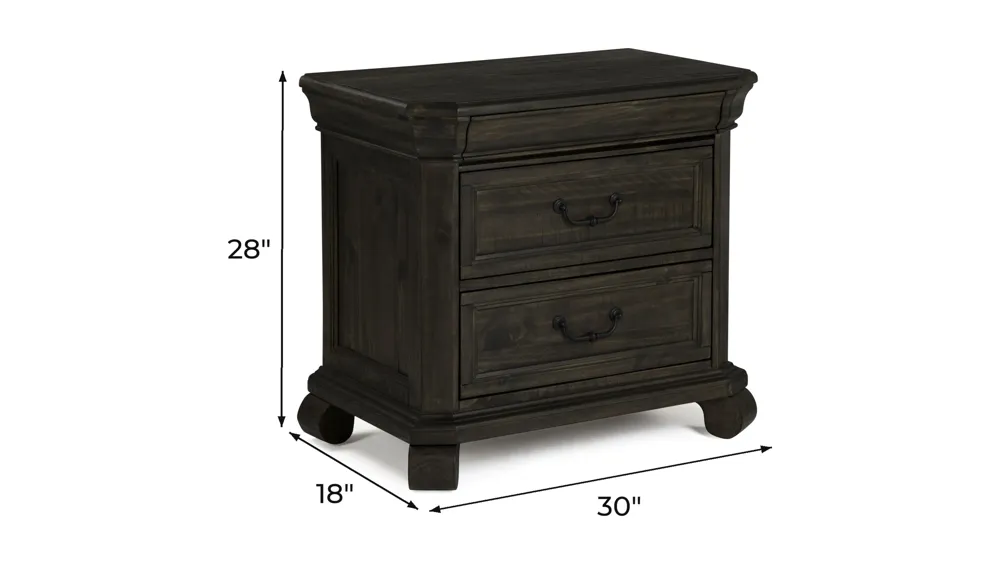 Bellamy 28" Nightstand Dimensions