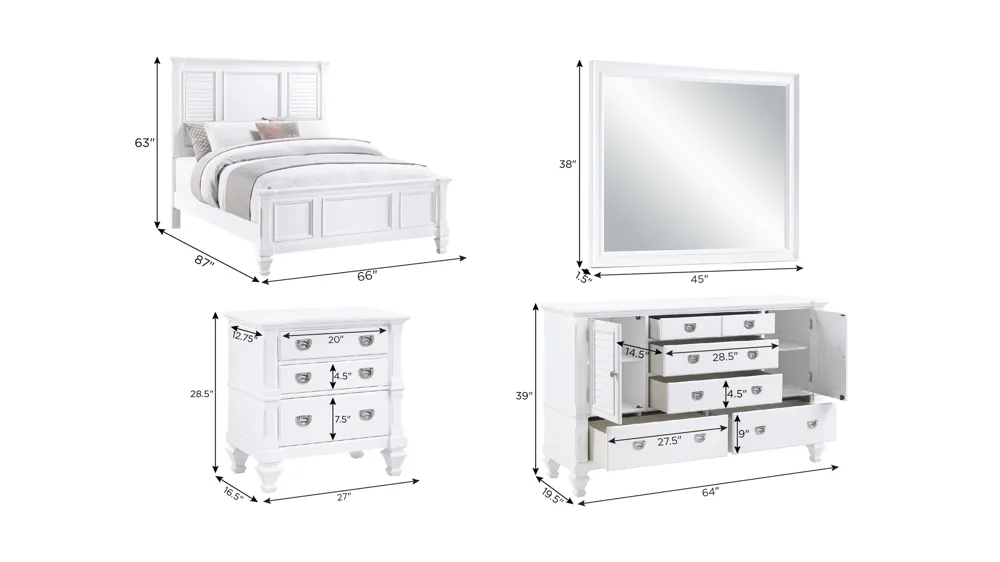 Asher 4-pc. Panel Bedroom Set | Raymour & Flanigan