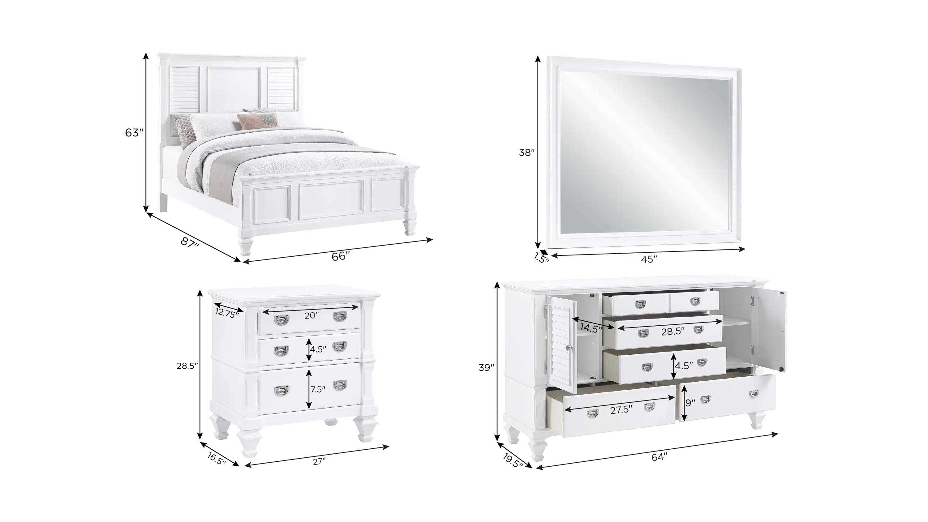 Asher 4-pc. Panel Bedroom Set | Raymour & Flanigan
