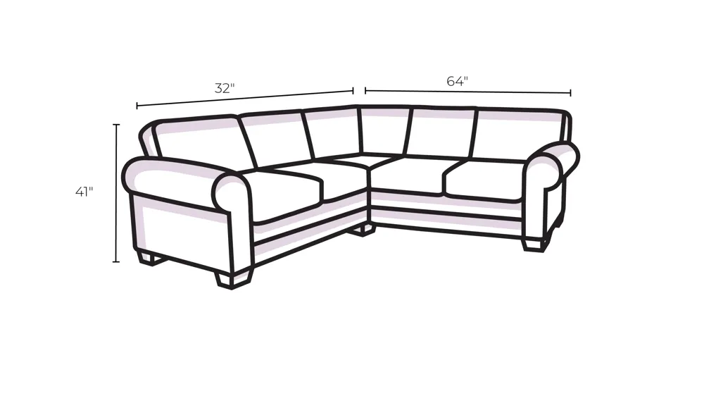 Dawson Power Left Side Reclining Chaise Dimensions