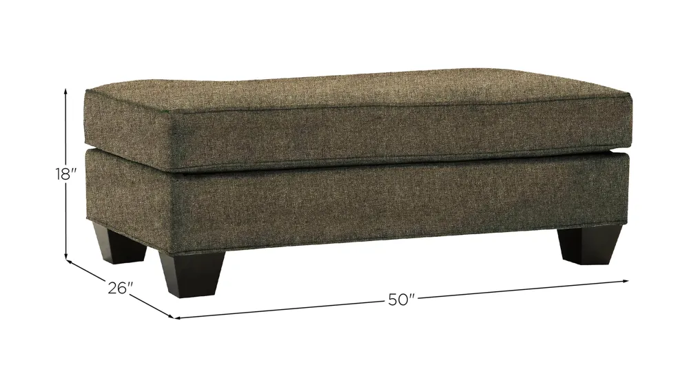 Briarwood Chair-and-a-Half Ottoman Dimensions