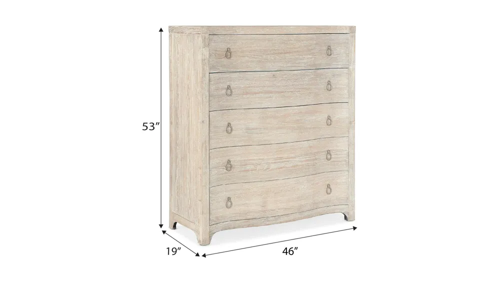 Monterey Five Drawer Chest Dimensions